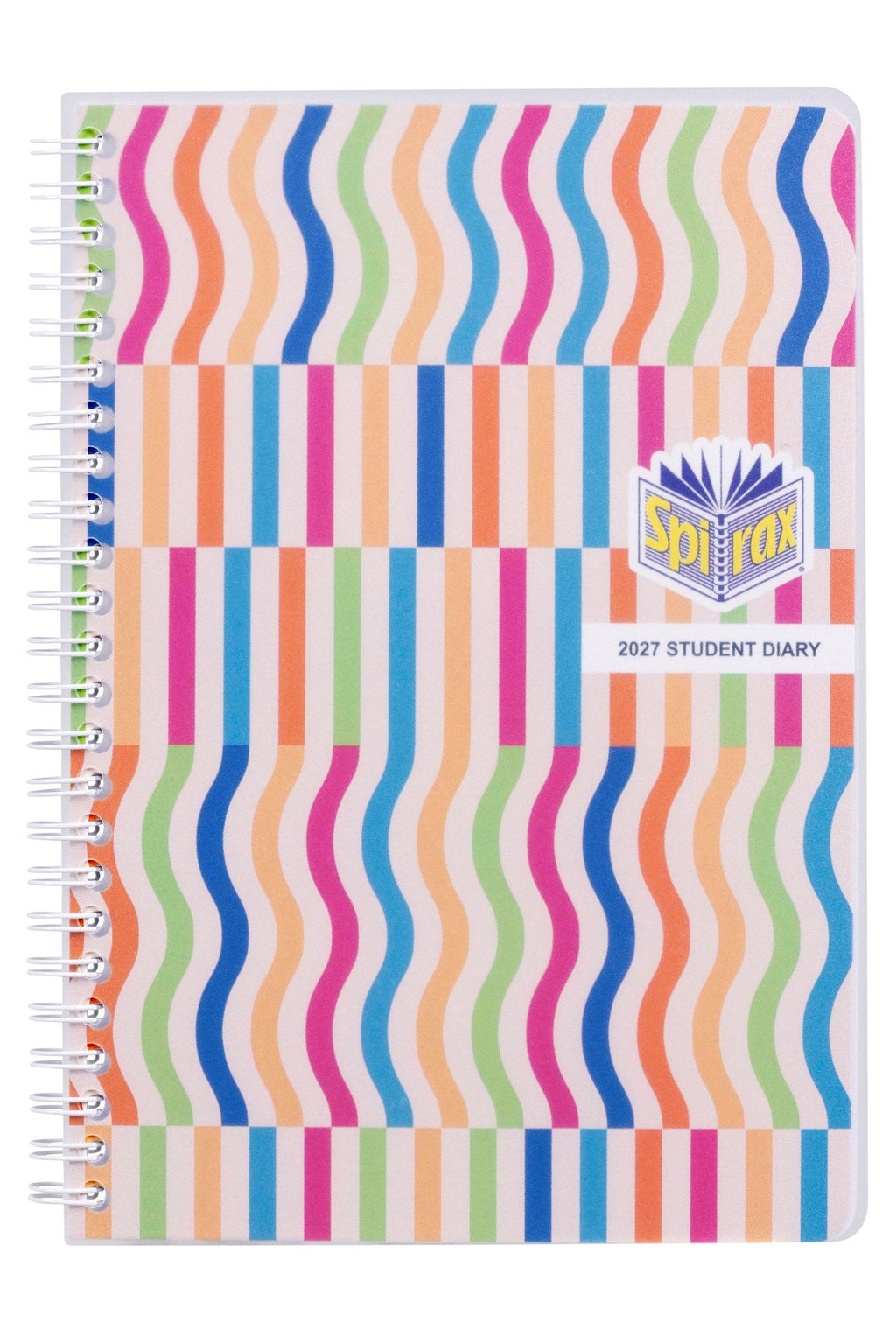 Spirax Schoolside Student Diary 2027 A5 Week To View Spiral Multi-Colour