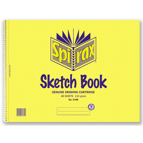 Spirax Sketch Book Side Opening 272 x 360mm 48 Sheets