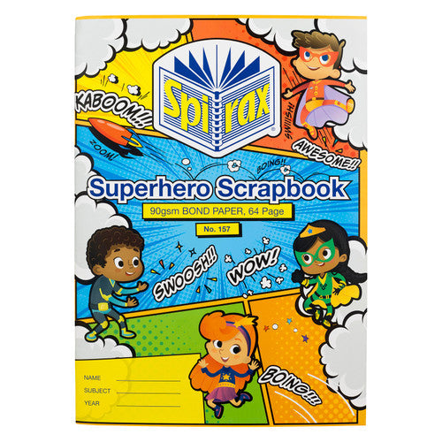 Spirax 157 Super Scrapbook 335x240mm 64 Page 90gsm