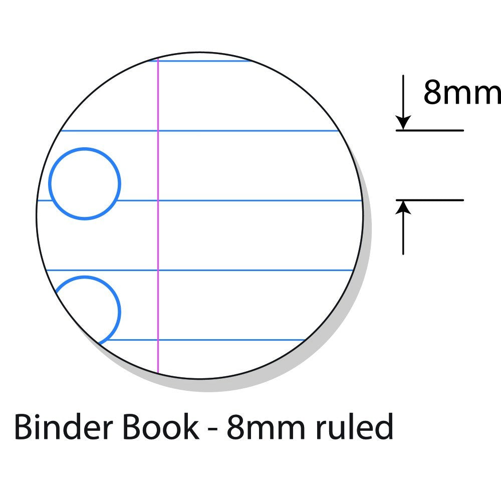 The Note Group Splash Binder Book A4 128 Page 8mm Ruled Pack of 10