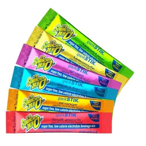 Sqwincher Sugar Free Qwik Stik Zero Assorted Flavours 50 Pack