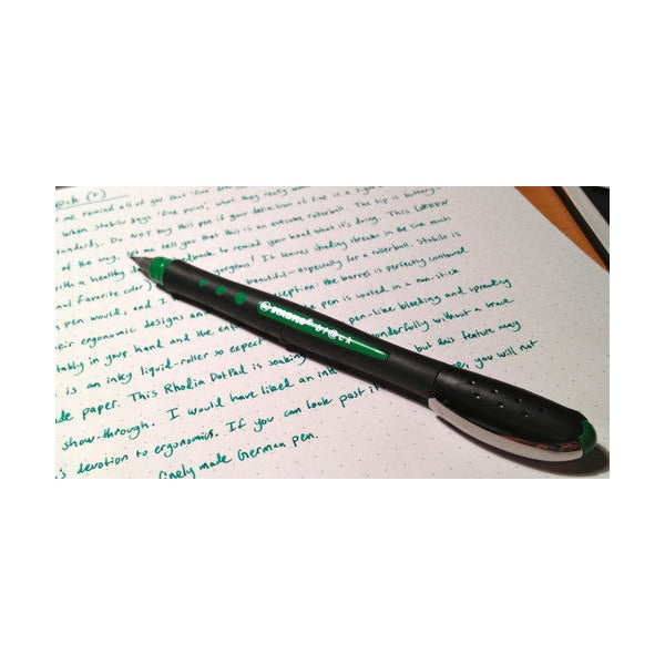 Stabilo Bl@ck Rollerball Pen 0.4mm Green Box of 10