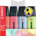 Stabilo Boss Original Highlighter Wallet of 4 Pastel Set 2