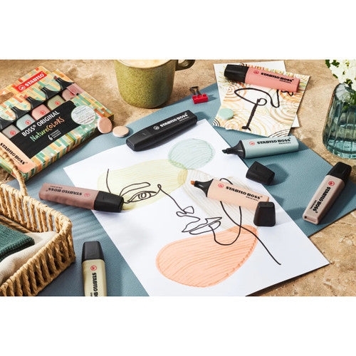 Stabilo Boss Original NatureColors Highlighter Mud Green Box of 10