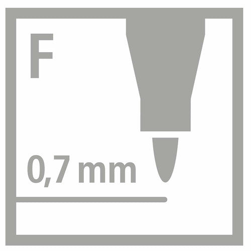 Stabilo OHPen Universal Permanent Overhead Projector Pen Fine 0.7mm Red Box of 10