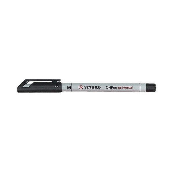 Stabilo OHPen Universal Soluble Overhead Projector Pen Medium 1mm Black Box of 10