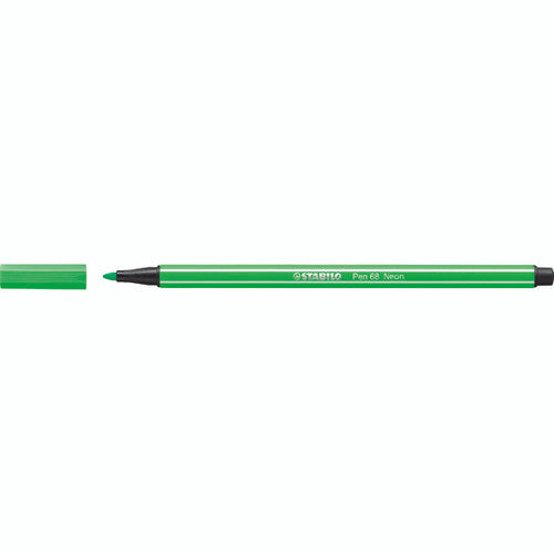 Stabilo Pen 68 Fibre Tip Pen Fluro Green