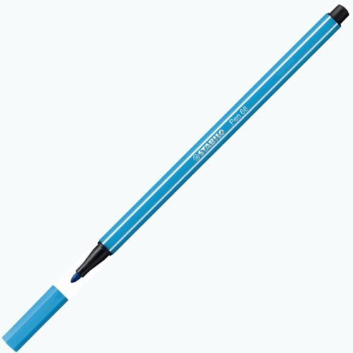 Stabilo Pen 68 Premium Fibre Tip Pen 1.0mm Light Blue Box of 10