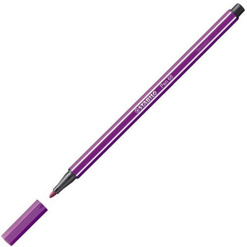Stabilo Pen 68 Premium Fibre Tip Pen 1.0mm Lilac Box of 10