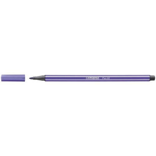 Stabilo Pen 68 Premium Fibre Tip Pen 1.0mm Violet Box of 10