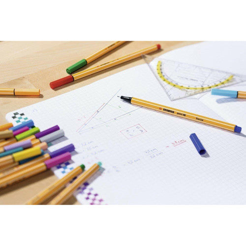 Stabilo Point 88 Fineliner Lemon Yellow Box of 10