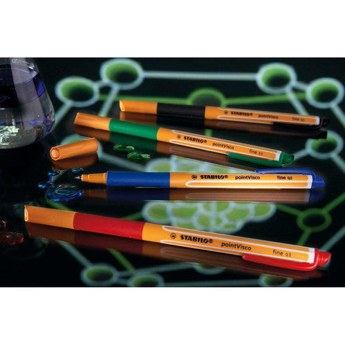 Stabilo Point Visco Rollerball Gel Pen 0.5mm Turquoise Box of 10