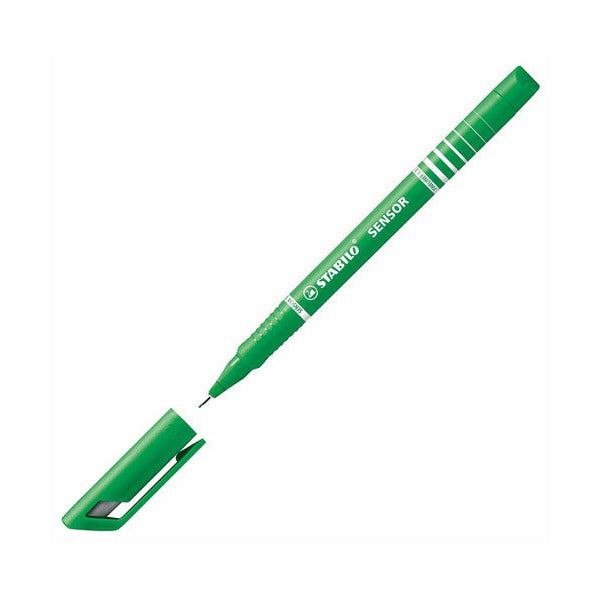 Stabilo Sensor Fineliner 0.3mm Green Box of 10