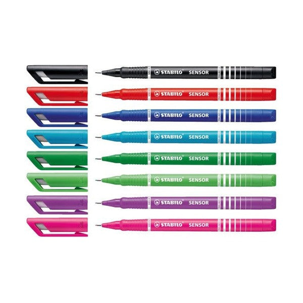 Stabilo Sensor Fineliner 0.3mm Green Box of 10