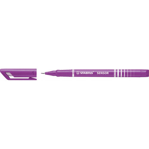 Stabilo Sensor Fineliner with Cushioned Tip Lilac Pack of 10