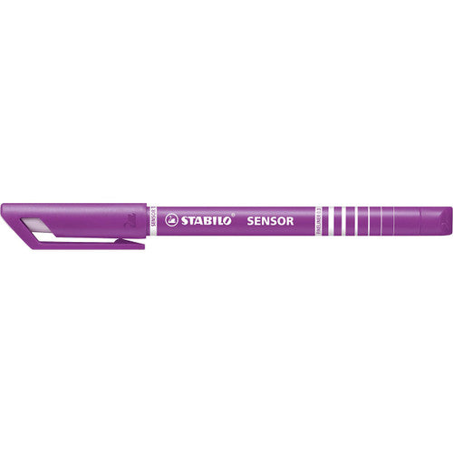 Stabilo Sensor Fineliner with Cushioned Tip Lilac Pack of 10