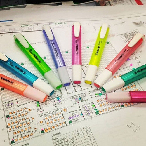 Stabilo Swing Cool Highlighter Wallet of 4 Assorted Colours