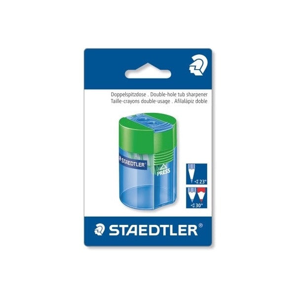 Staedtler Double Hole Tub Sharpener Blistercard 512 006 BK