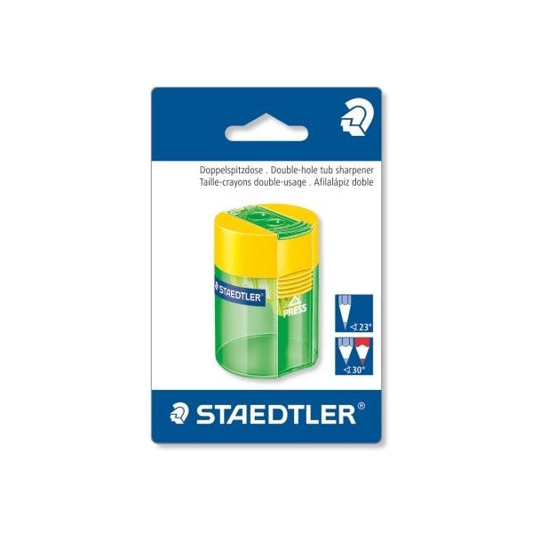 Staedtler Double Hole Tub Sharpener Blistercard 512 006 BK
