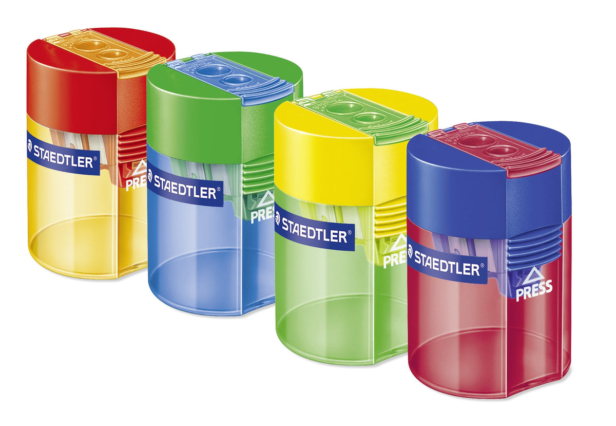Staedtler Double Hole Tub Sharpener Blistercard 512 006 BK