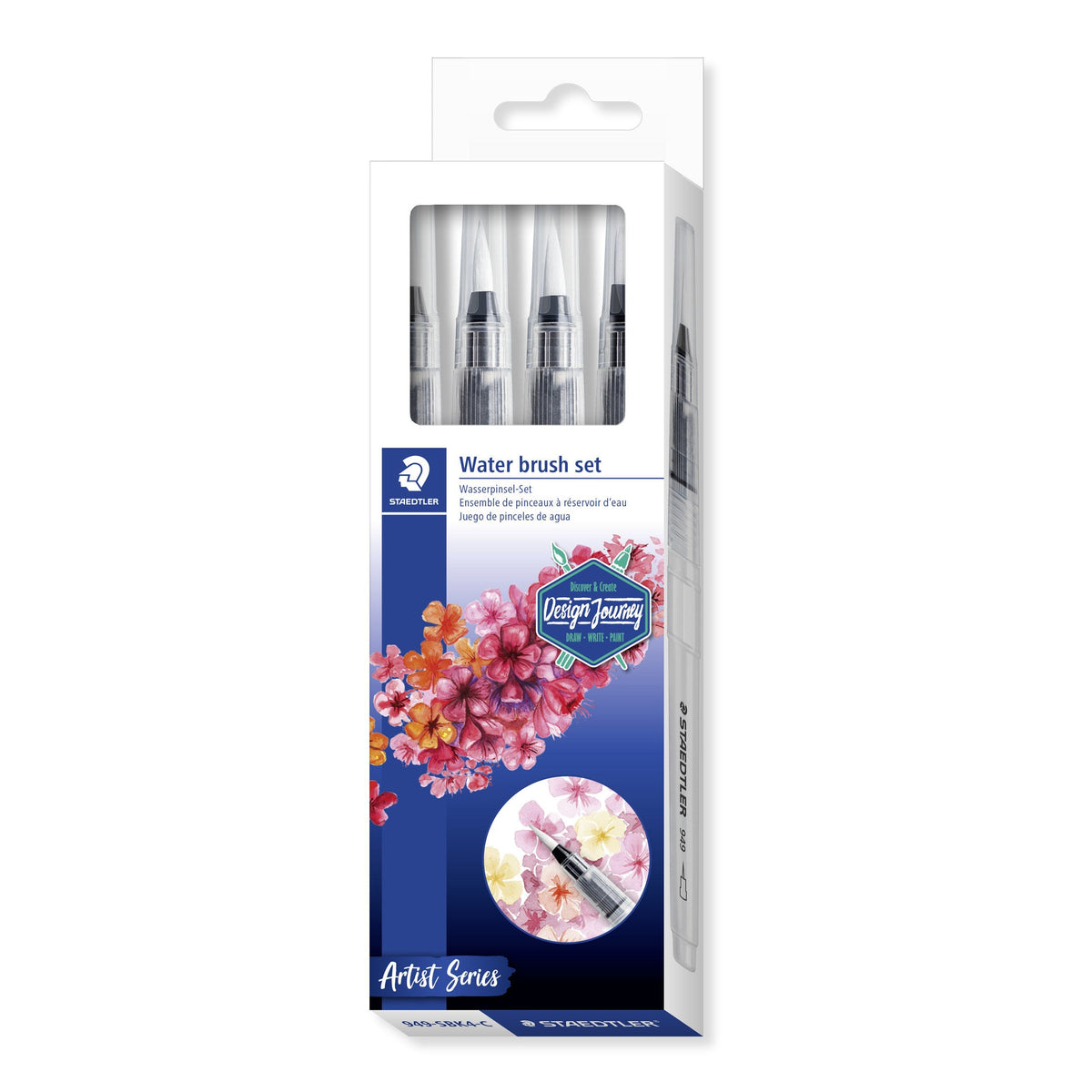 Staedtler 949-SBK4-C Water Fillable Brush Card