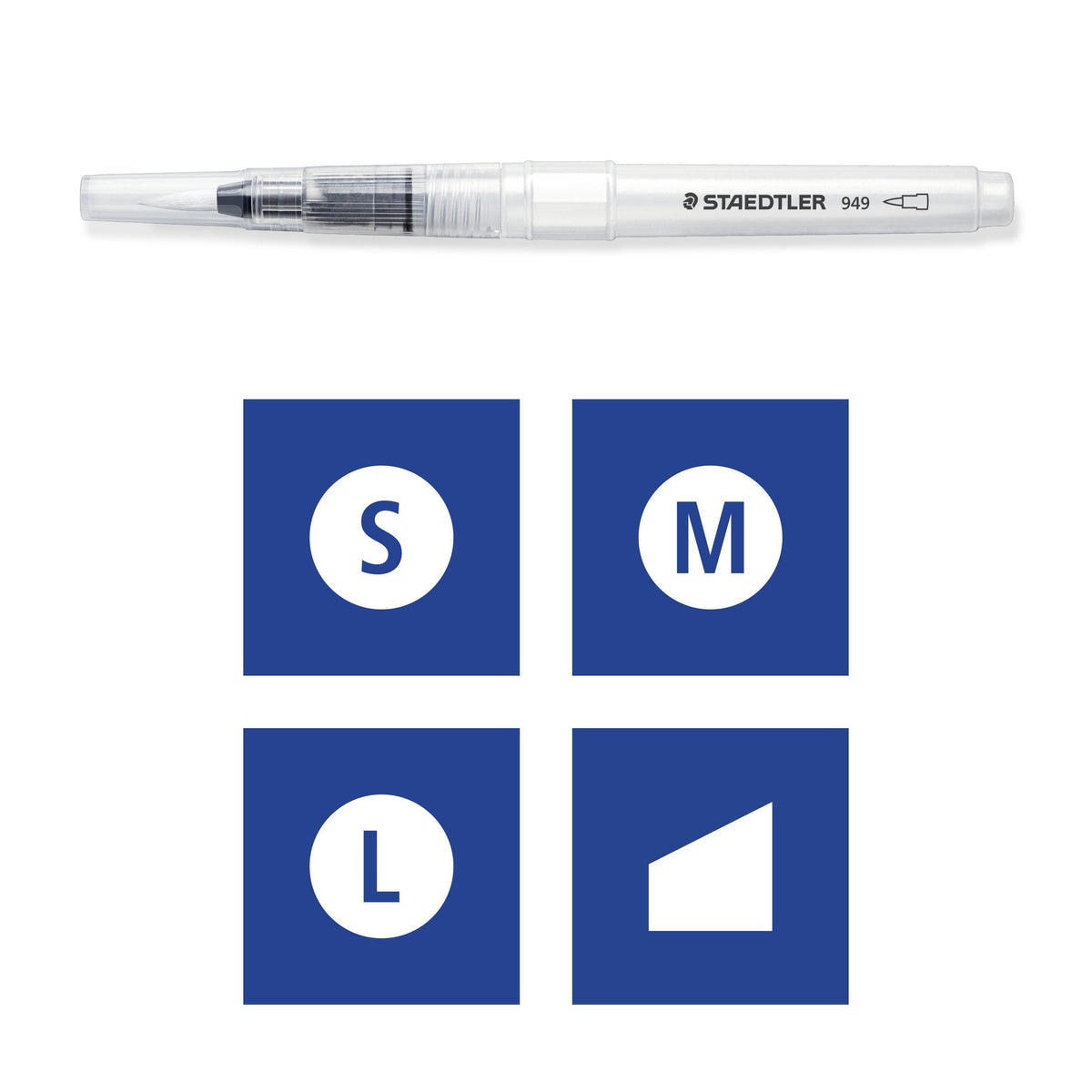Staedtler 949-SBK4-C Water Fillable Brush Card