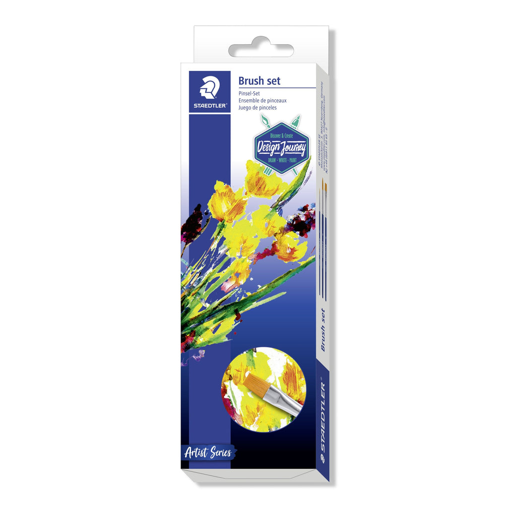 Staedtler 989-SBK3-3 Design Journey Brush Set of 3 (6 Sets)