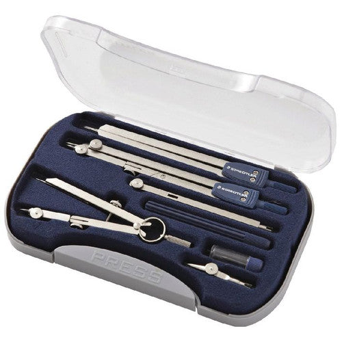 Staedtler Arco Compass Set 7 Pieces Hard Plastic Case 559 09