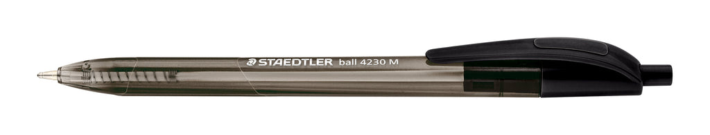 Staedtler Retractable Triangular Ballpoint Pen Black Medium Pack 10 4230 M-9