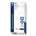 Staedtler Ball 4320 Triangular Ballpoint Pen Medium Black Box 10 4320 M-9