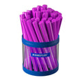 Staedtler Stick 432 Triangular Ballpoint Pen Medium Violet Cup 40 43235M-6KP