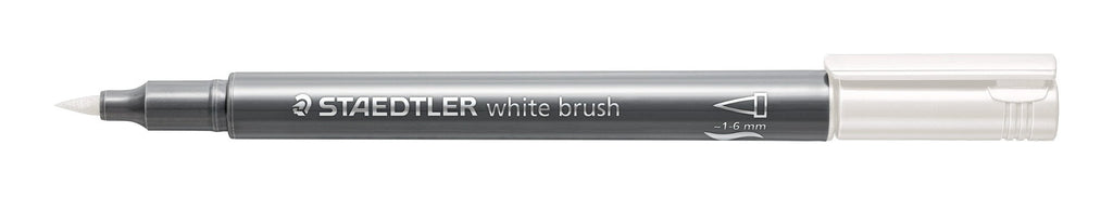 Staedtler Metallic Brush Marker White Box 10 8321-0