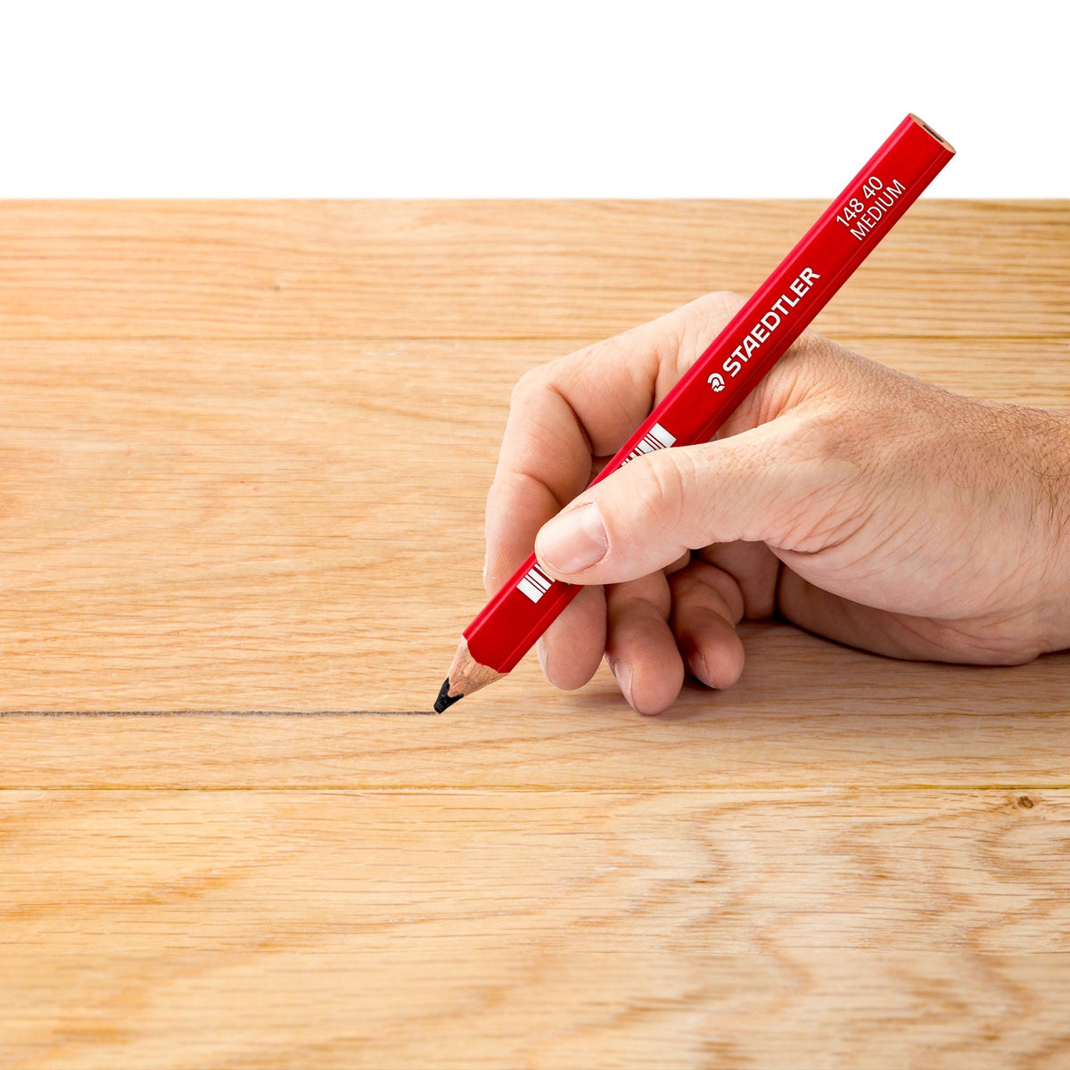 Staedtler Carpenters Pencils Medium 2H Red Box 12 148 40