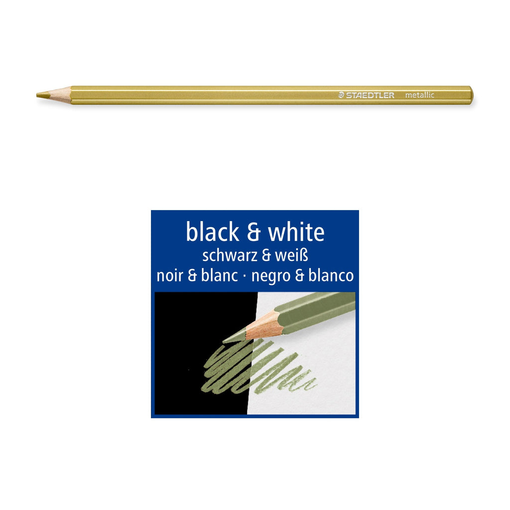 Staedtler Design Journey Metallic Coloured Pencils Tin 12 146M M12