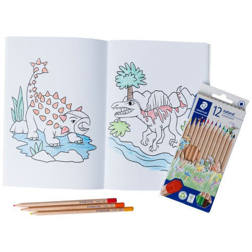 Staedtler Dino Safari Colouring Set Ages 3+ Book and 12 Pencils 143N SET1