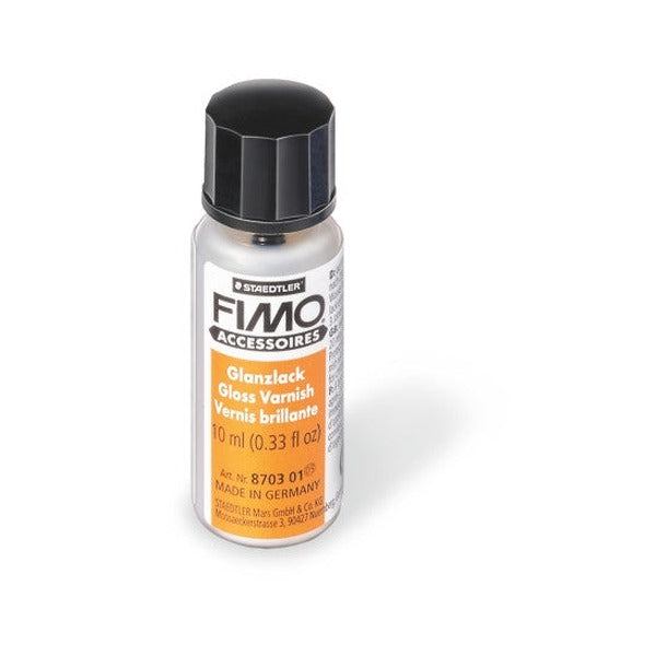 Fimo Gloss Varnish 10ml Water-Based with Brush Set 5 8703 01 BK