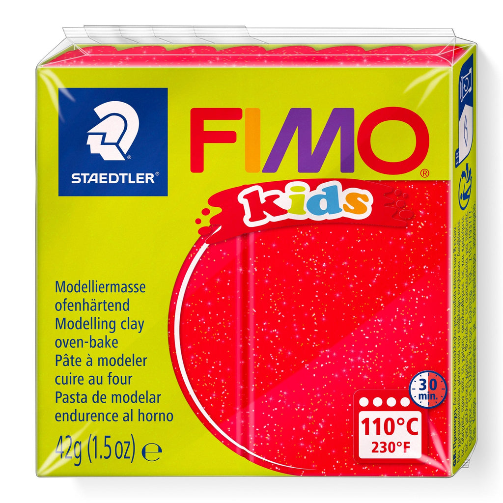 Fimo Kids Modelling Clay Glitter Red