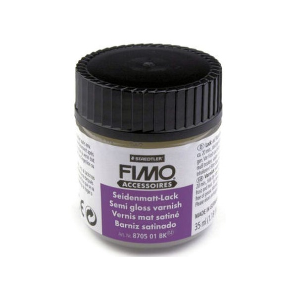 Fimo Semi-Gloss Varnish 35ml Water-Based Set 5 8705 01 BK