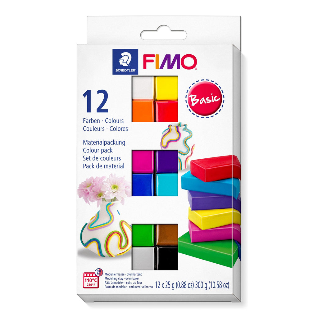 Fimo Soft Modelling Set 12 x 25g Assorted Blocks 8023 C12-1