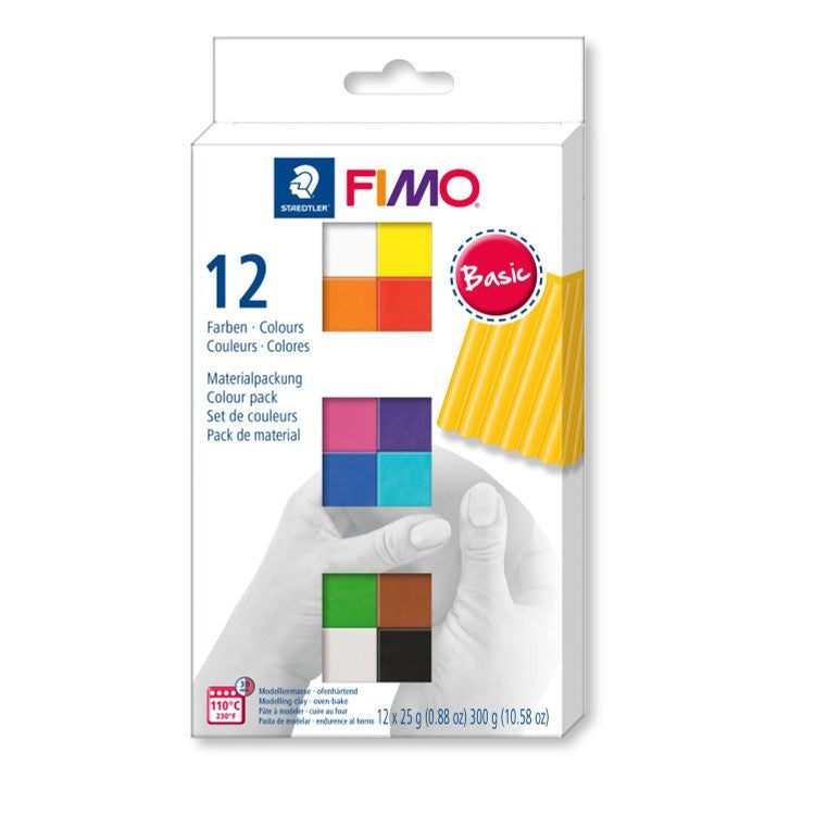 Fimo Soft Modelling Set 12 x 25g Assorted Blocks 8023 C12-1