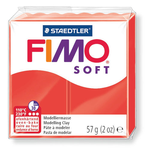 Fimo Soft Standard Block Indian Red 8020-24