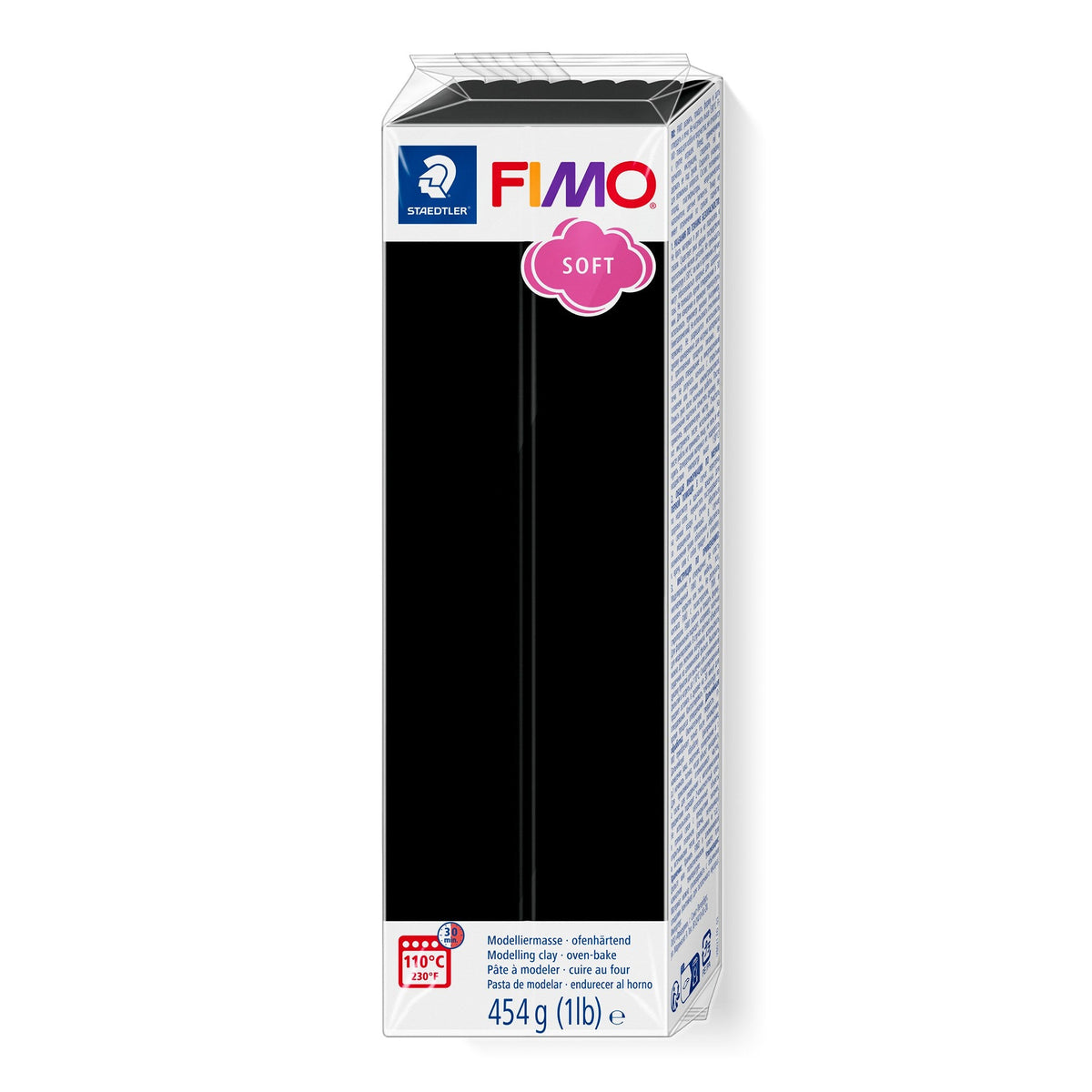 Fimo Soft Large Block 454g Black 8021-9