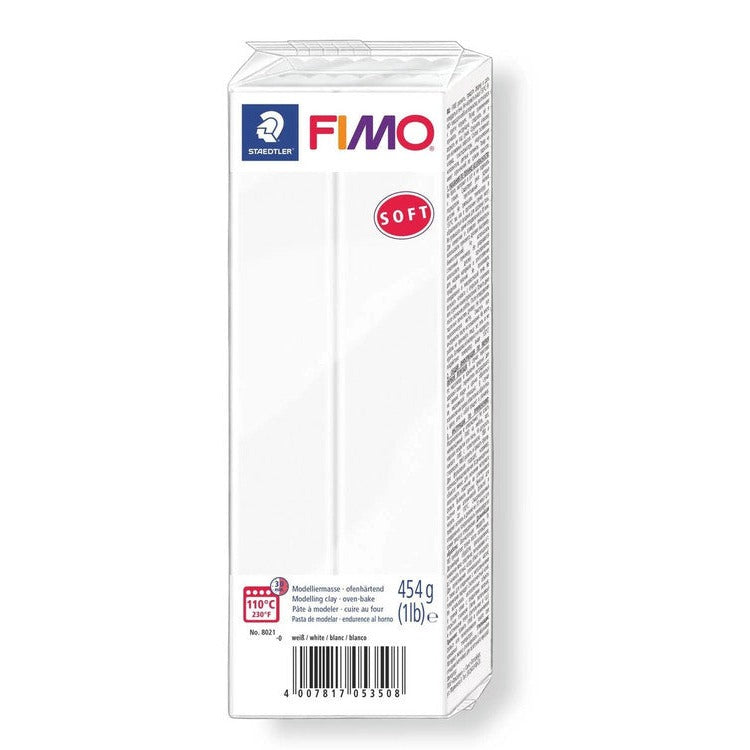 Fimo Soft Large Block 454g White 8021-0