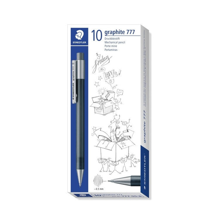 Staedtler Graphite 777 Mechanical Pencil 0.5mm Grey Box 10 777 05-8