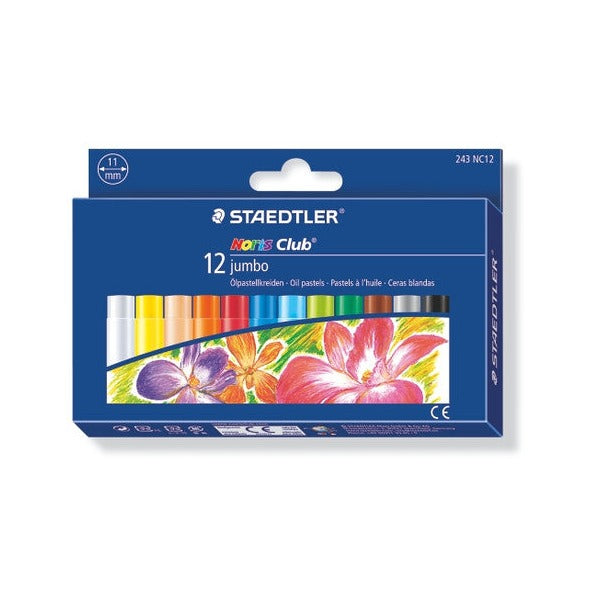 Staedtler Jumbo Oil Pastels Assorted 12 Colours 243 NC12