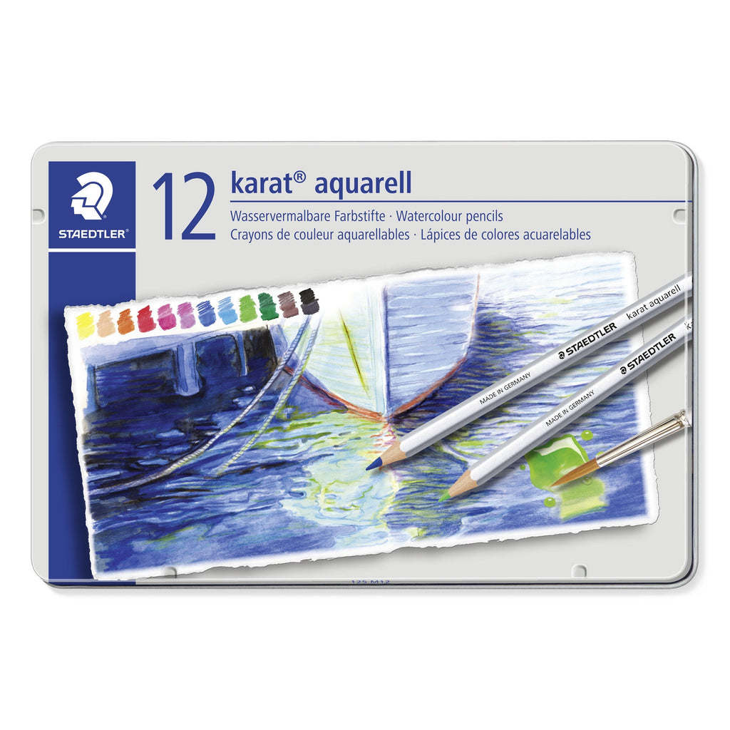 Staedtler Karat Aquarell Watercolour Pencils Tin 12 125 M12