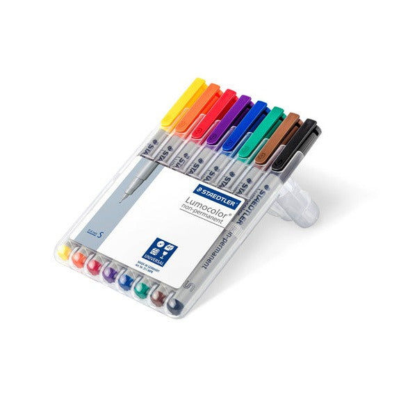 Staedtler Lumocolor Non-Permanent Superfine Wallet 8 Assorted 311 WP8
