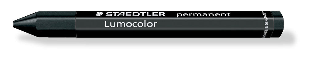 Staedtler Lumocolor Permanent Omnigraph Crayon Black Pack 12 236-9
