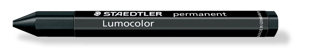 Staedtler Lumocolor Permanent Omnigraph Crayon Black Pack 12 236-9