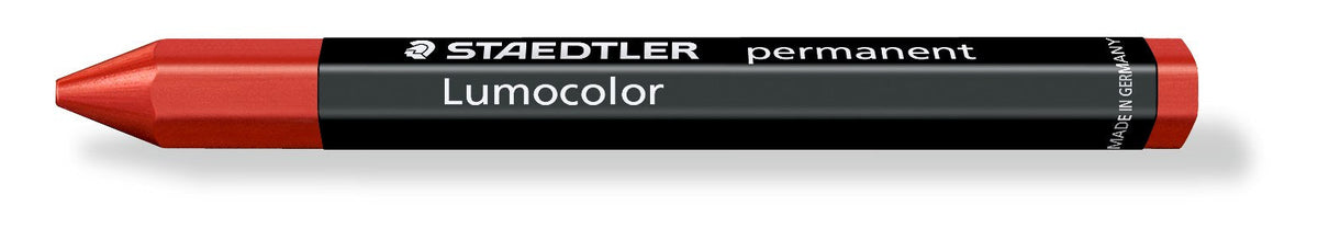 Staedtler Lumocolor Permanent Omnigraph Crayon Red Pack 12 236-2